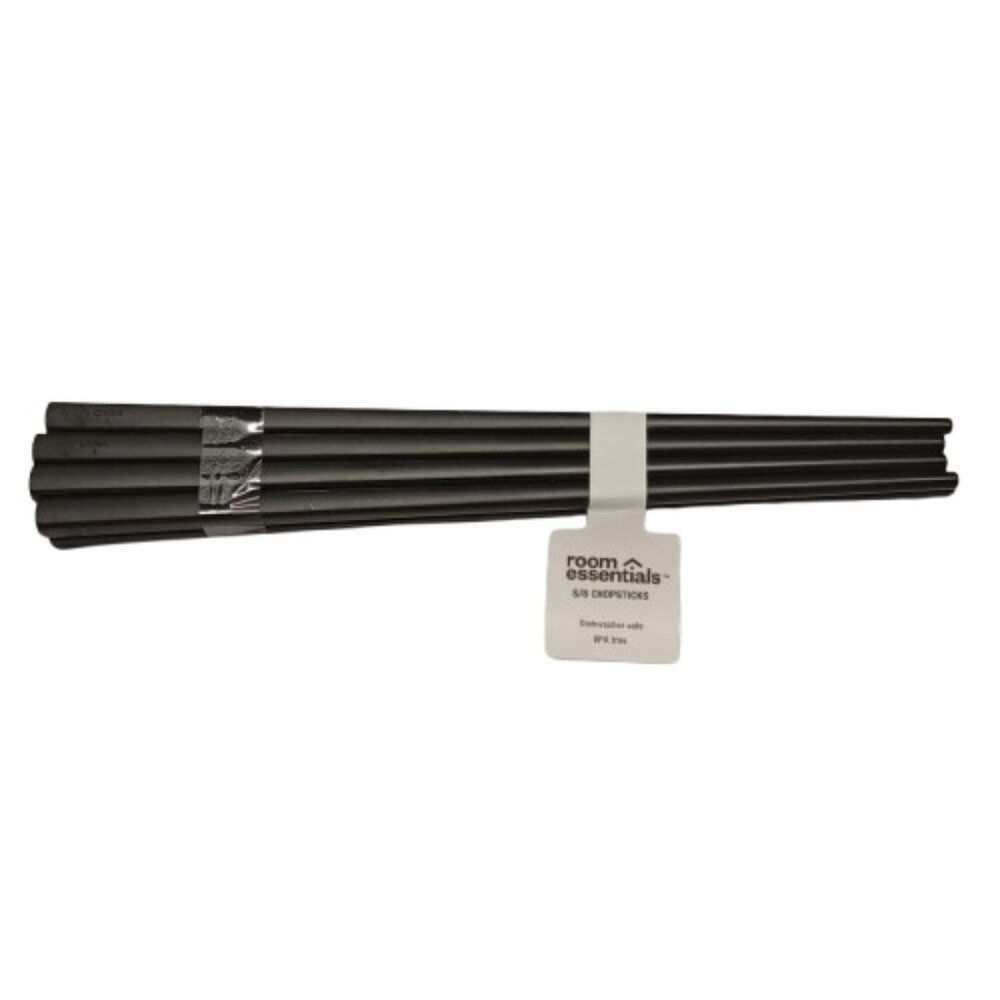 NWT 8pk (4 pair) 9 Inch Chopsticks Set Black - Room Essentials